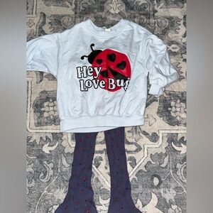 Old Navy blue Ladybug toddler outfit